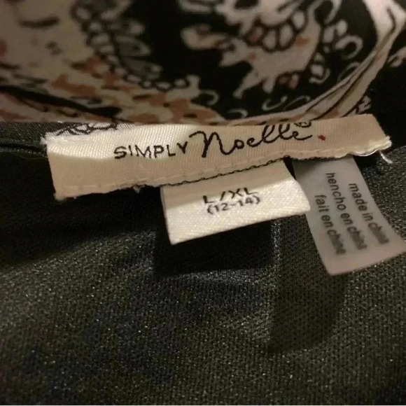 Simply Noelle Women’s High-Low Dress Paisley Sleeveless, Choker Neck Sz. L/XL - Picture 5 of 5